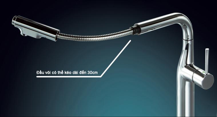 Vòi Rửa Bát Dây Rút KVK: 1 Lựa Chọn Hoàn Hảo Cho Gian Bếp Hiện Đại